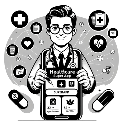 Healthcare-superapp illustrations