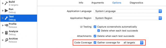 Code Coverage - Swift
