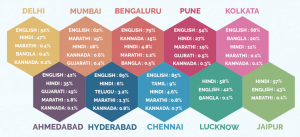 local language users India